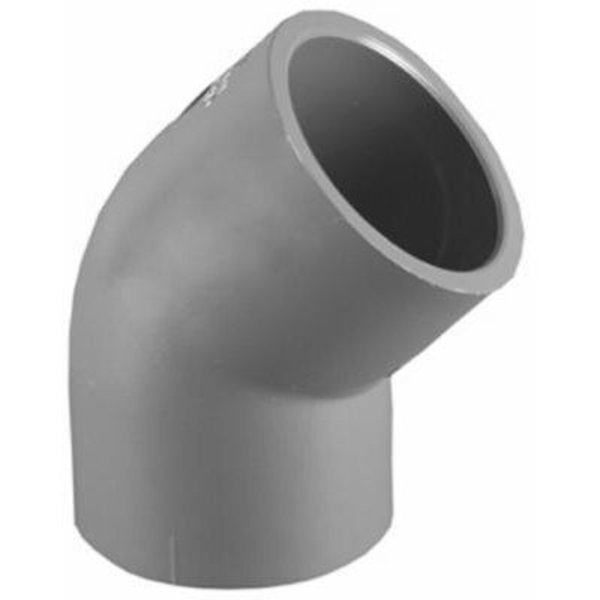Charlotte Pipe And Foundry 2SCH80 45DEG SxS Elbow PVC 08309 2000HA